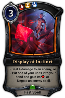 Display of Instinct