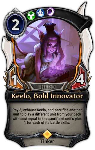 Keelo, Bold Innovator card