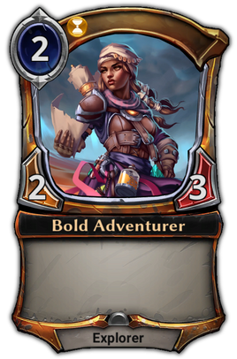 Bold Adventurer card
