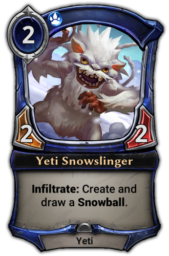 Yeti Snowslinger card
