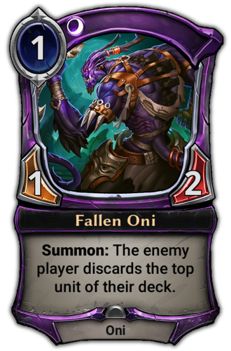 Fallen Oni card