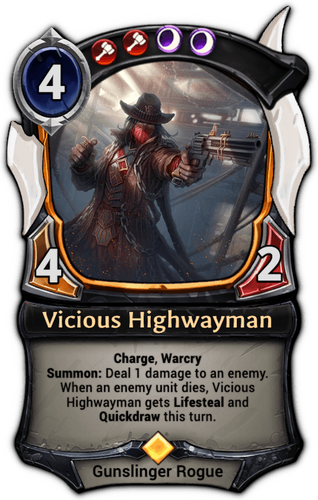 Vicious Highwayman card