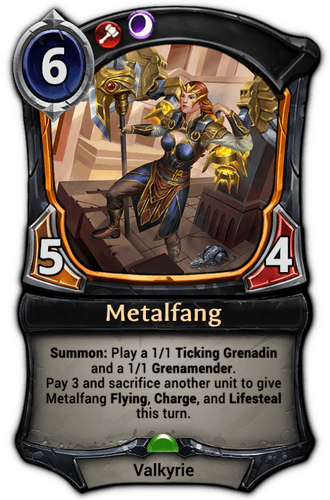 Metalfang card