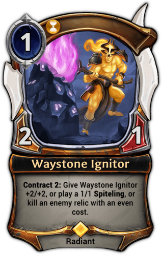 Waystone Ignitor card