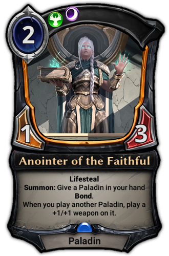 Anointer of the Faithful card