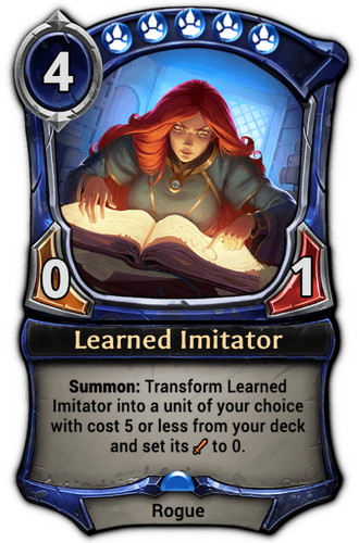 Learned Imitator card