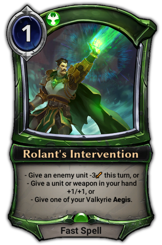 Rolant&#39;s Intervention card