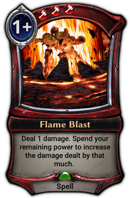 Flame Blast card