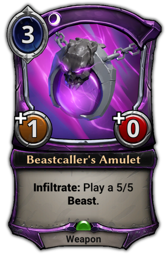 Beastcaller&#39;s Amulet card