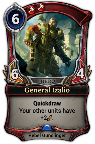 General Izalio card