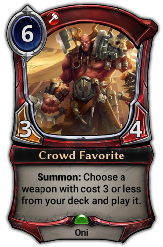 Crowd Favorite card