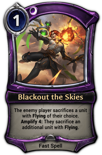 Blackout the Skies card