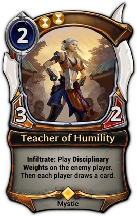 Teacher of Humility card