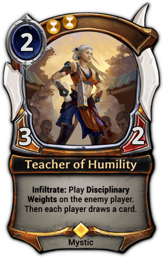 Teacher of Humility card