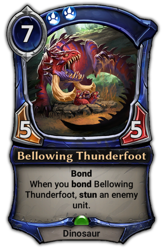 Bellowing Thunderfoot card