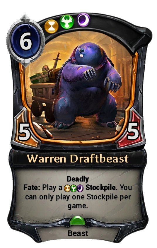Warren Draftbeast | Eternal Card Game Wiki | Fandom