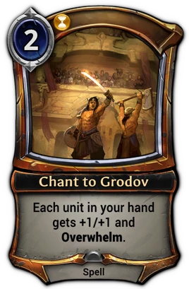 Chant to Grodov card