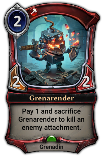 Grenarender card