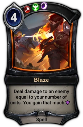 Blaze card