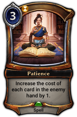 Patience card