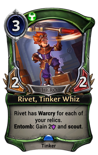 Rivet, Tinker Whiz card