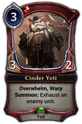 Cinder Yeti card