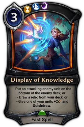 Display of Knowledge card