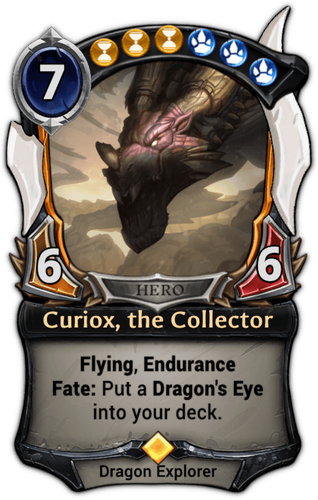 Curiox, the Collector card