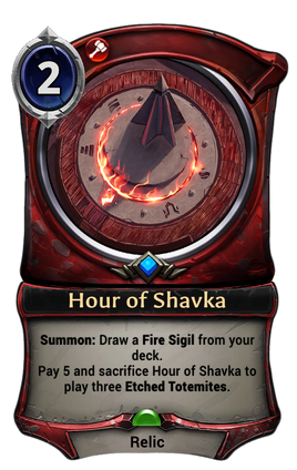 Hour of Shavka card
