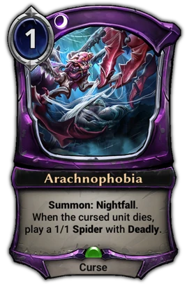 Arachnophobia card