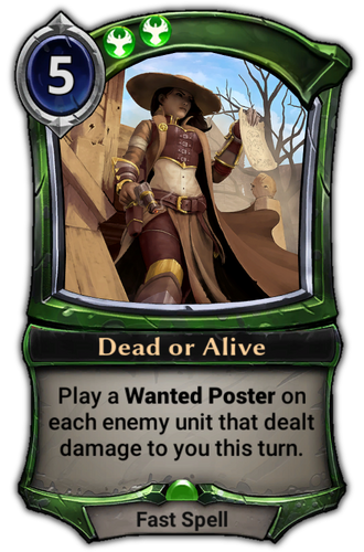 Dead or Alive card