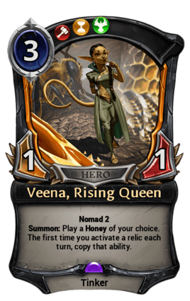 Veena, Rising Queen card