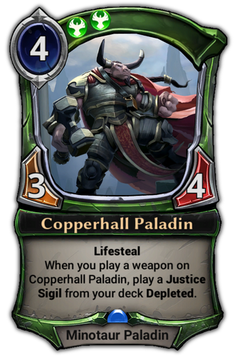 Copperhall Paladin card