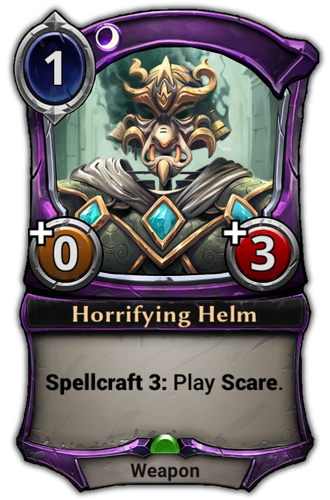 Horrifying Helm card