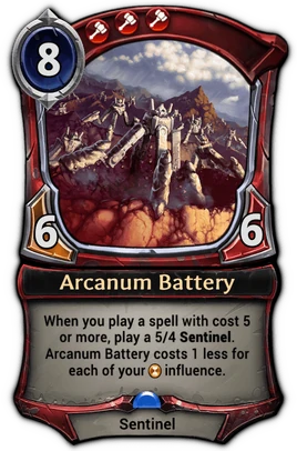 Arcanum Battery card