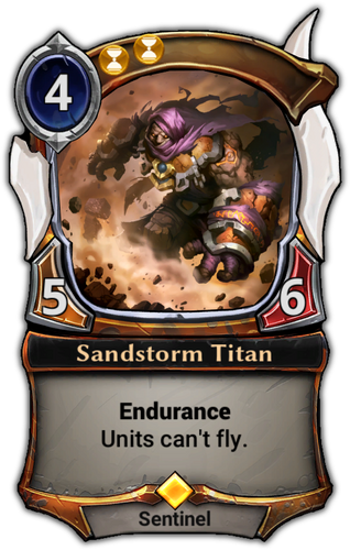 Sandstorm Titan card