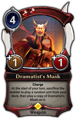 Dramatist's Mask card
