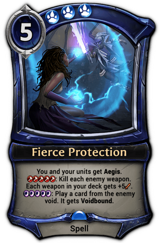 Fierce Protection card