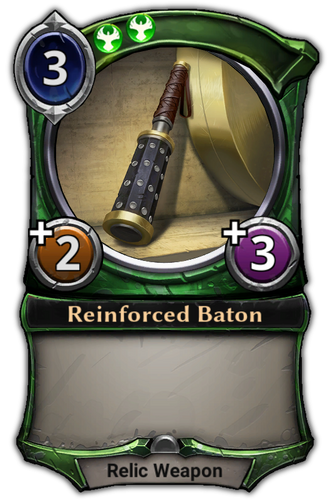 Reinforced Baton card