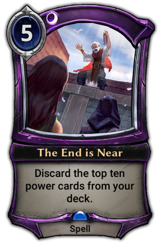 The End is Near card
