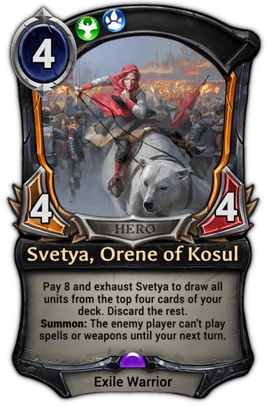 Svetya, Orene of Kosul card