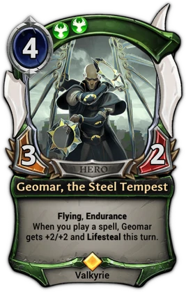 Geomar, the Steel Tempest card