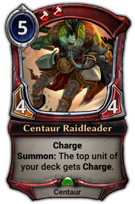 Centaur Raidleader card