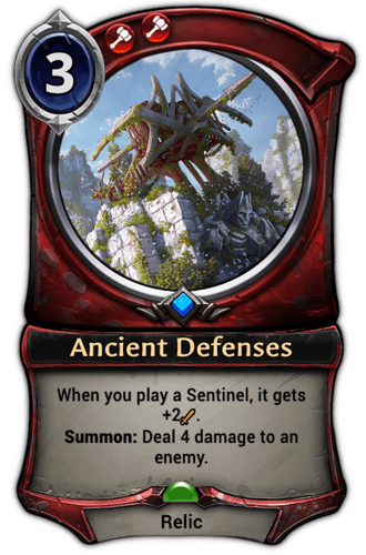 Ancient Defenses card