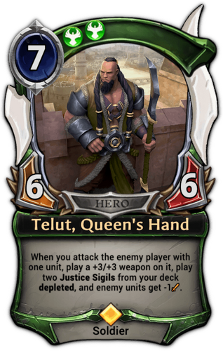 Telut, Queen&#39;s Hand card