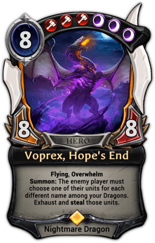 Voprex, Hope&#39;s End card