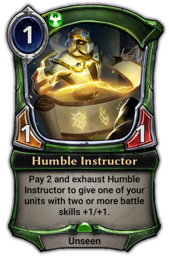 Humble Instructor card