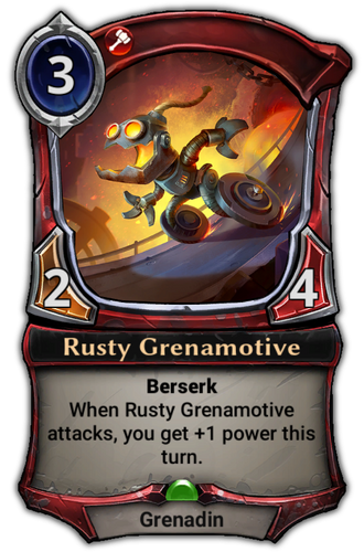 Rusty Grenamotive card