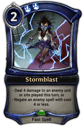 Stormblast card