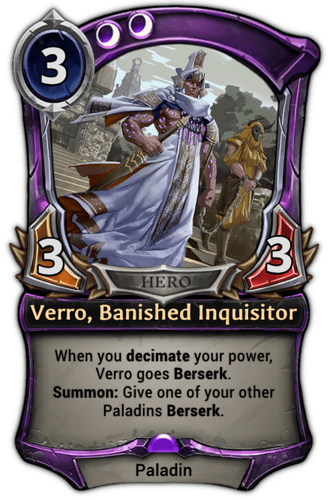 Verro, Banished Inquisitor card